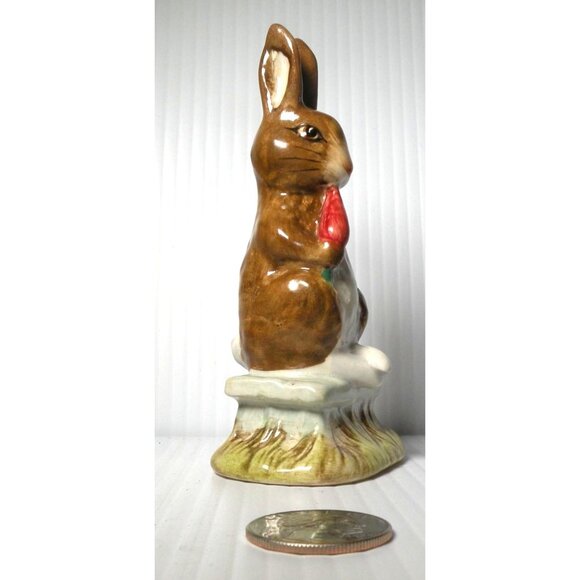 Beatrix Potters Fierce Bad Rabbit Figurine Beswick England 1977 Ceramic Collecti - Picture 4 of 5